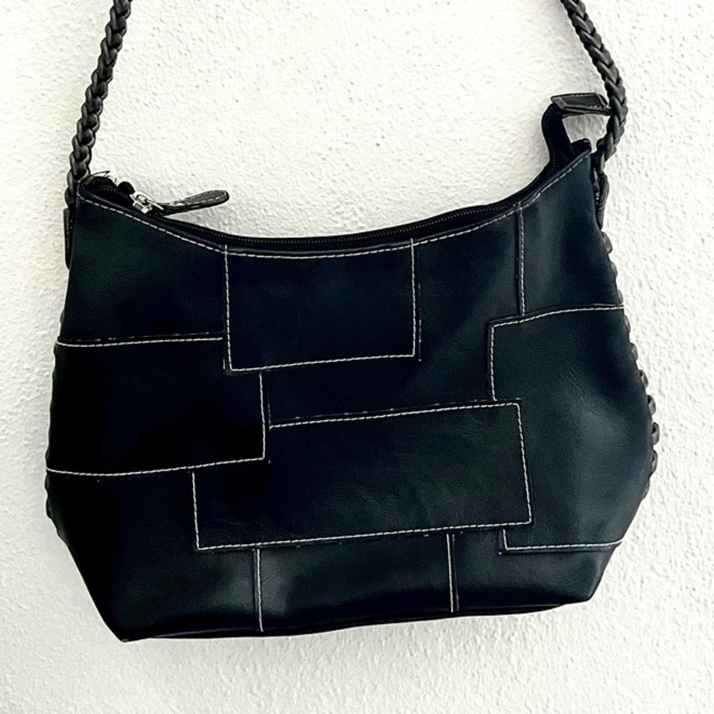 Leather Patchwork Shoulder Bag - image 2
